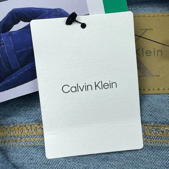 Calvin Klein Womens Denim Jacket XL Button-Front Classic Design d0163 - Picture 5 of 9